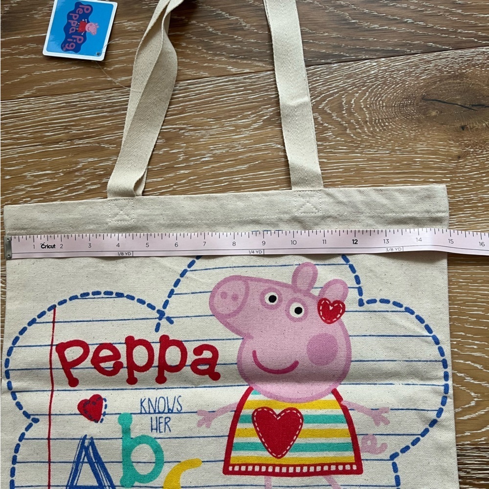 Peppa Knows Her ABC Reusable Canvas Tote Bag - Picture 5 of 8